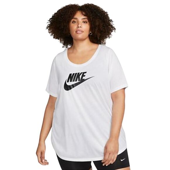 Nike Tops - Nike Plus Futura Logo Tee T-Shirt White NWT - Size 4X
